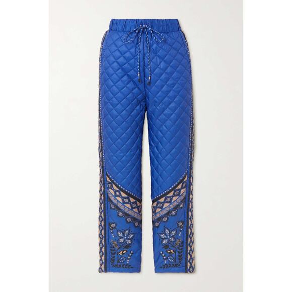 New Farm Rio Macaw Forest Black Quilted Pants XL - Picture 2 of 10